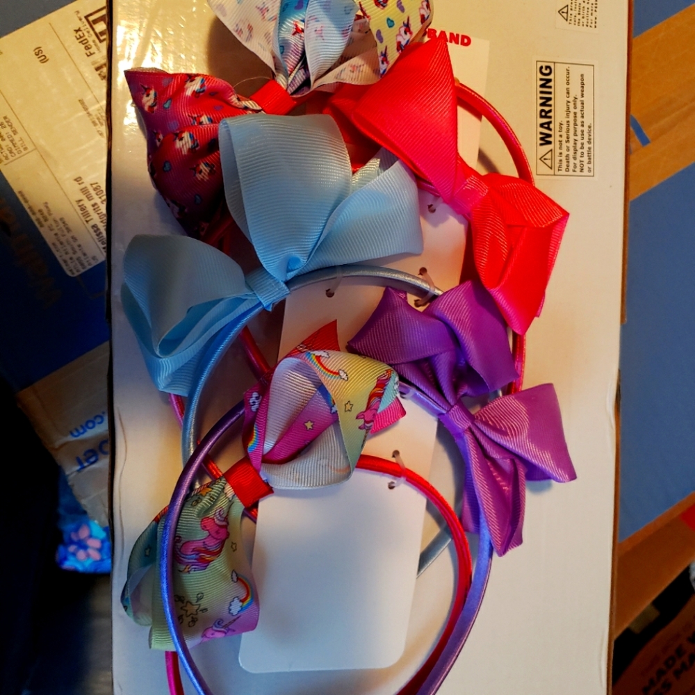 Mix and match 3 for $10 Unicorn Hair bands 5 pack